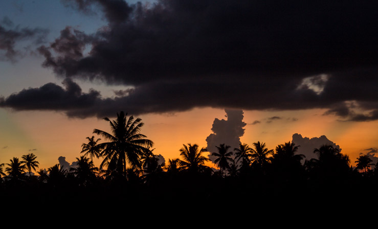 Západ slnka na Srí Lanke