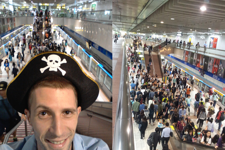 Pirát v Taipejskom metre
